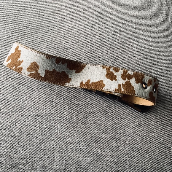 - NEW DUNDAS X REVOLVE Cow Print Belt AX3 - Picture 3 of 6